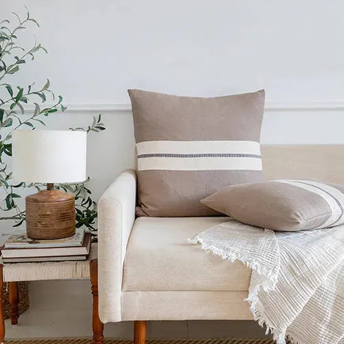 Pillow 08505TPG Taupe Grey Pillow