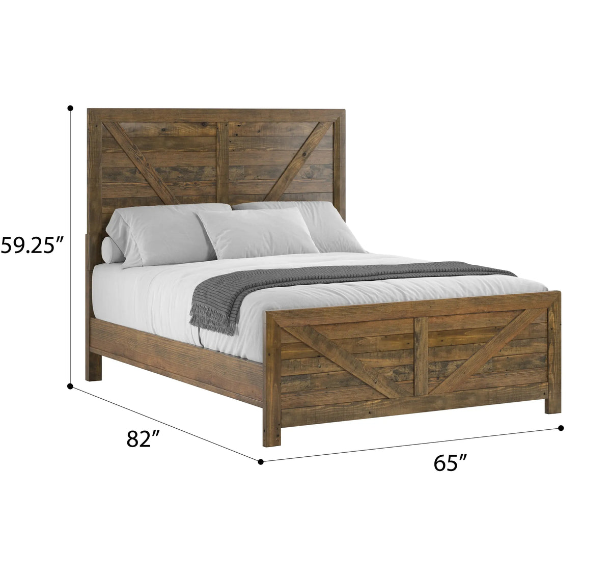 Pine Valley Bed Caramel Brown