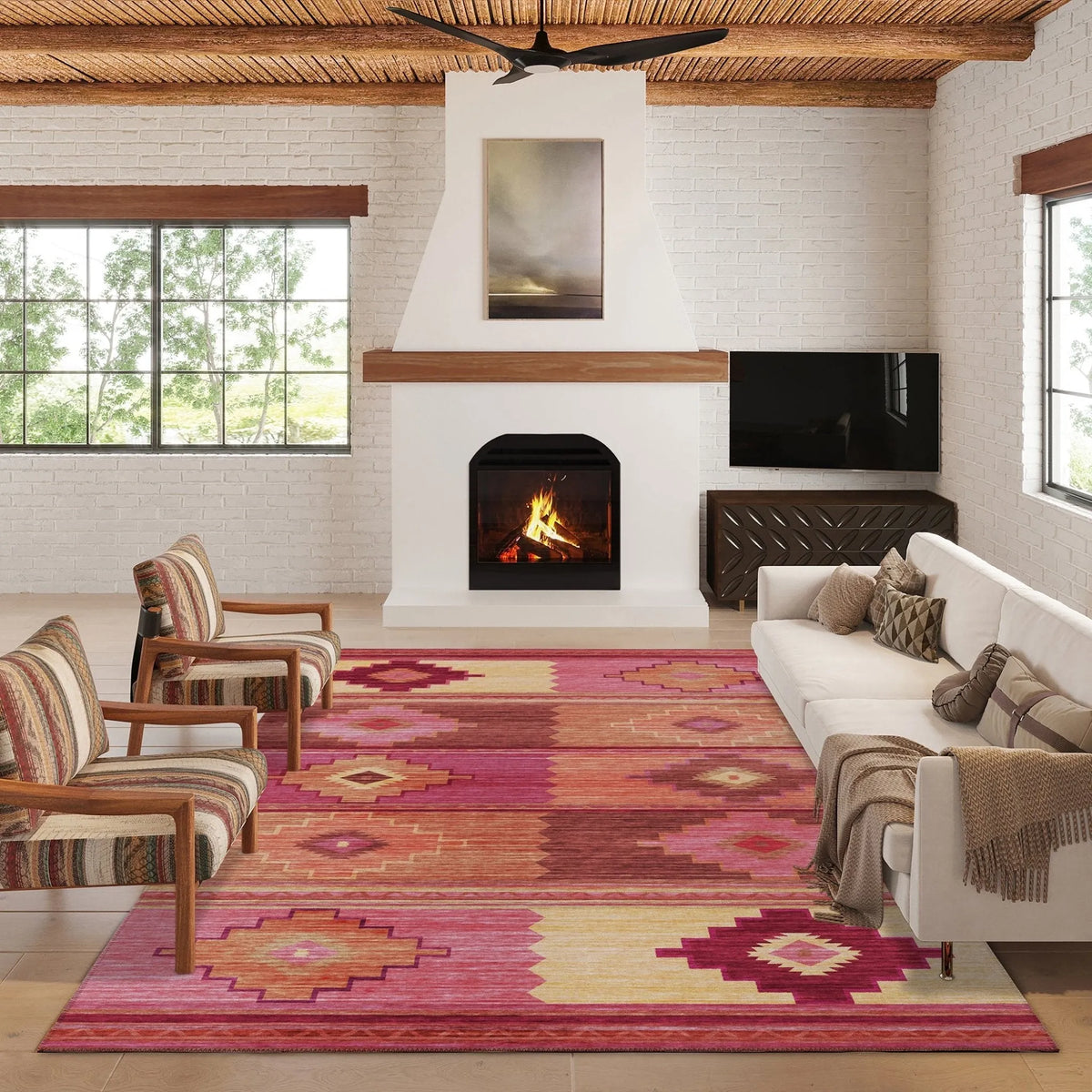 Phoenix PH1 Rose Rug - Rug & Home