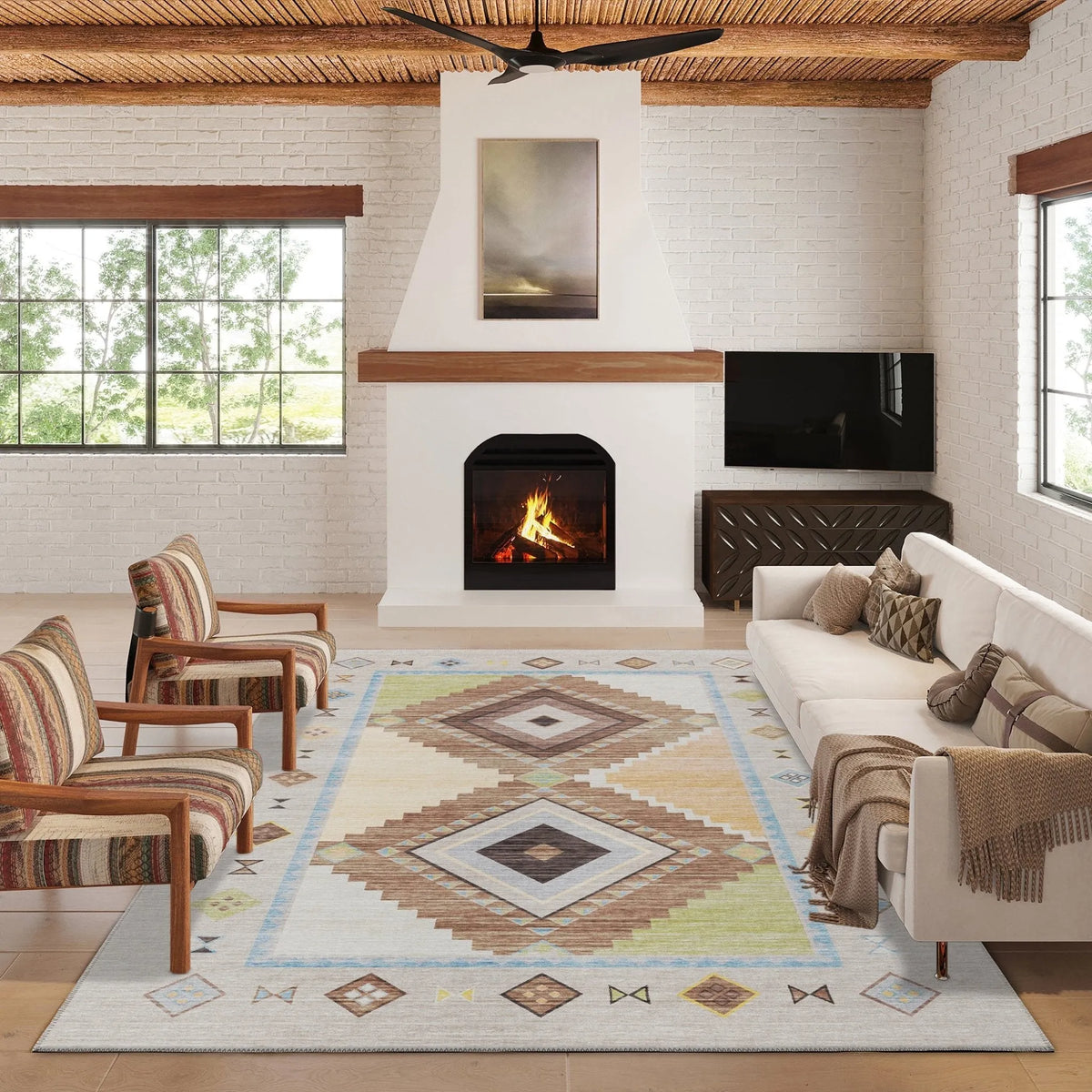 Phoenix PH2 Taupe Rug - Rug & Home