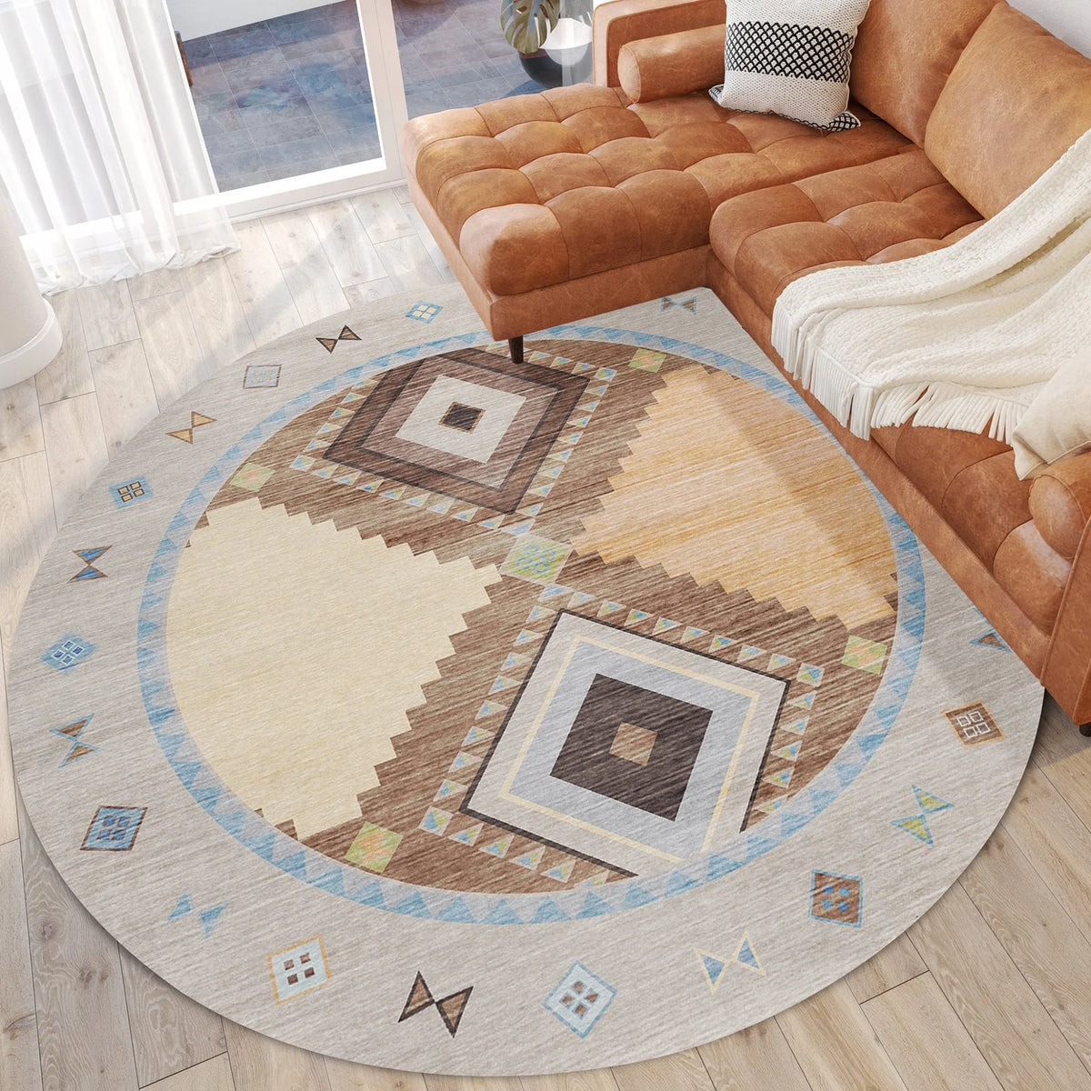 Phoenix PH2 Taupe Rug - Rug & Home