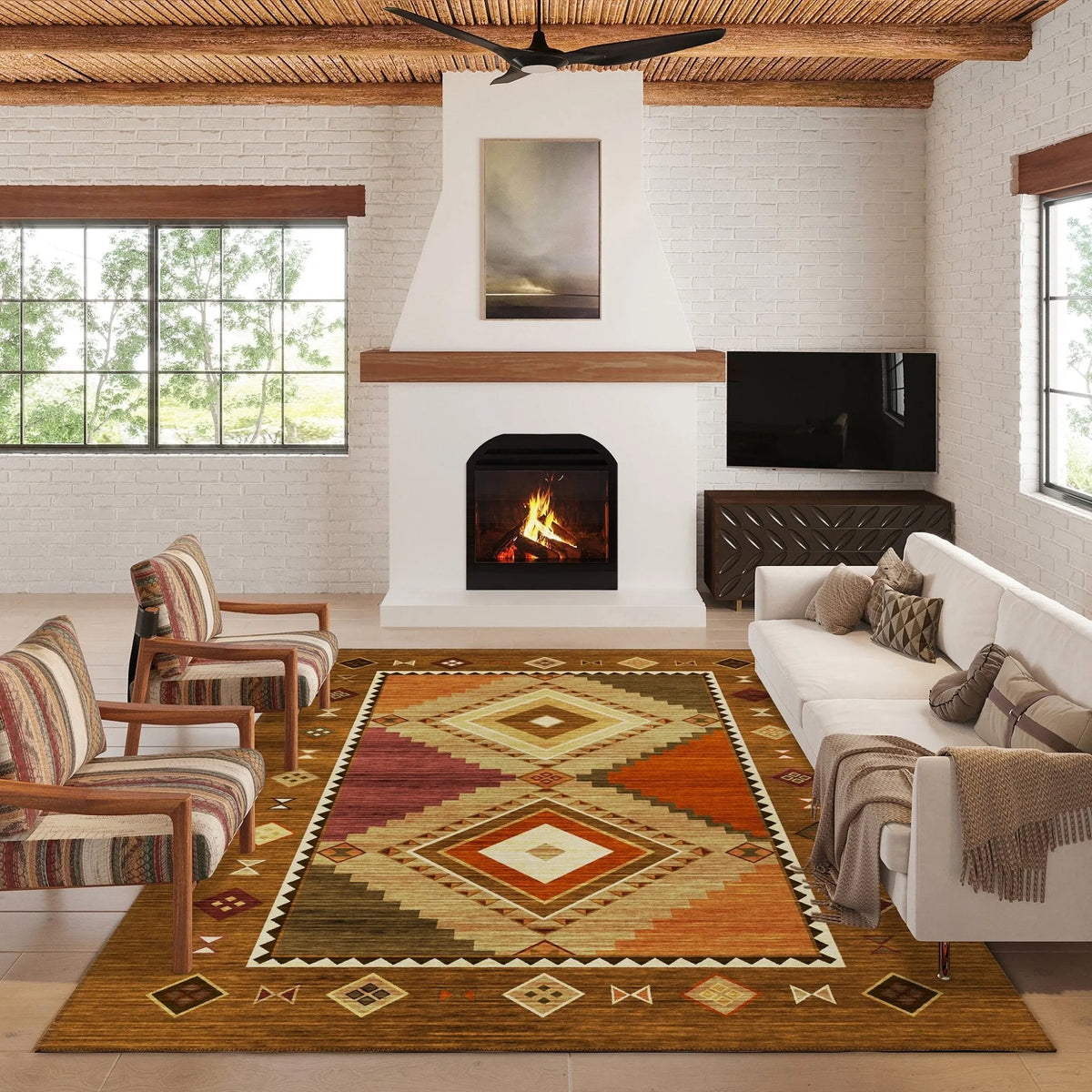 Phoenix PH2 Walnut Rug - Rug & Home