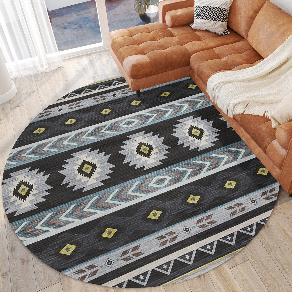 Phoenix PH3 Black Rug - Rug & Home