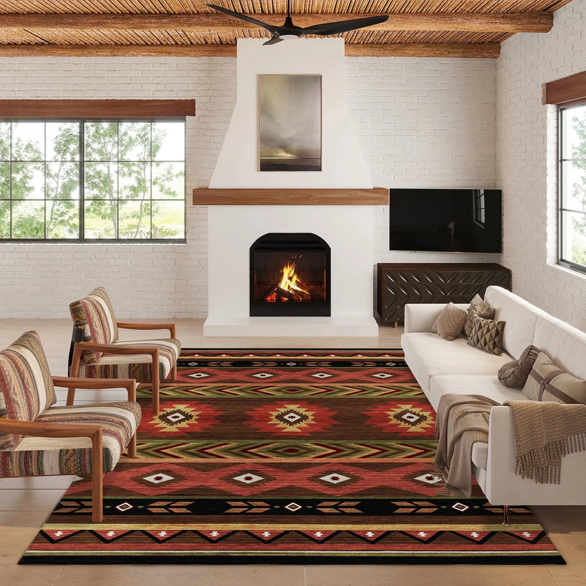 Phoenix PH3 Chocolate Rug - Rug & Home