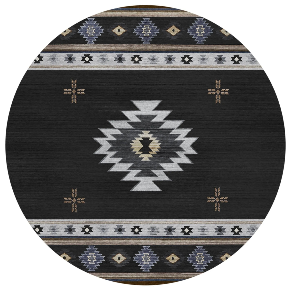 Phoenix PH4 Black Rug - Rug & Home