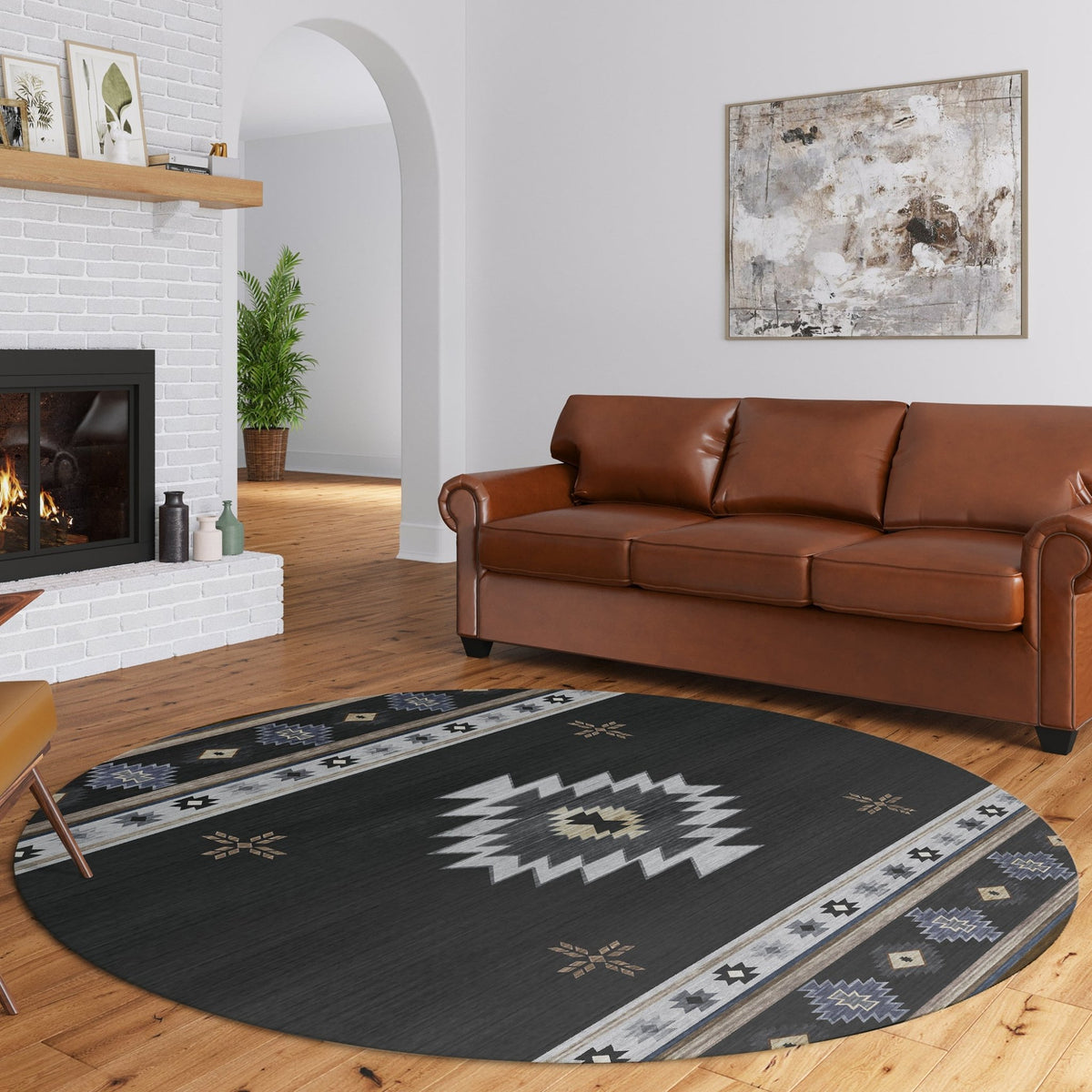 Phoenix PH4 Black Rug - Rug & Home