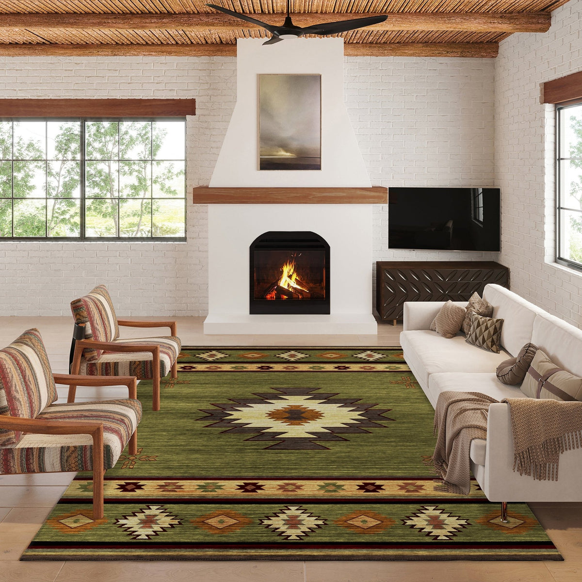 Phoenix PH4 Cactus Rug - Rug & Home