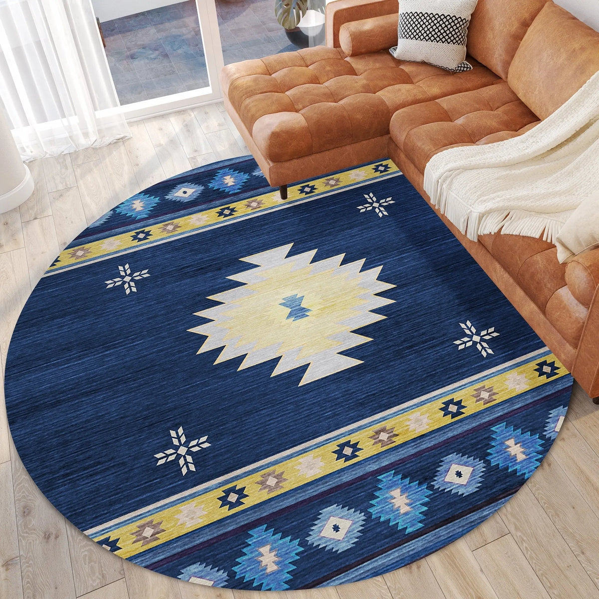 Phoenix PH4 Navy Rug - Rug & Home