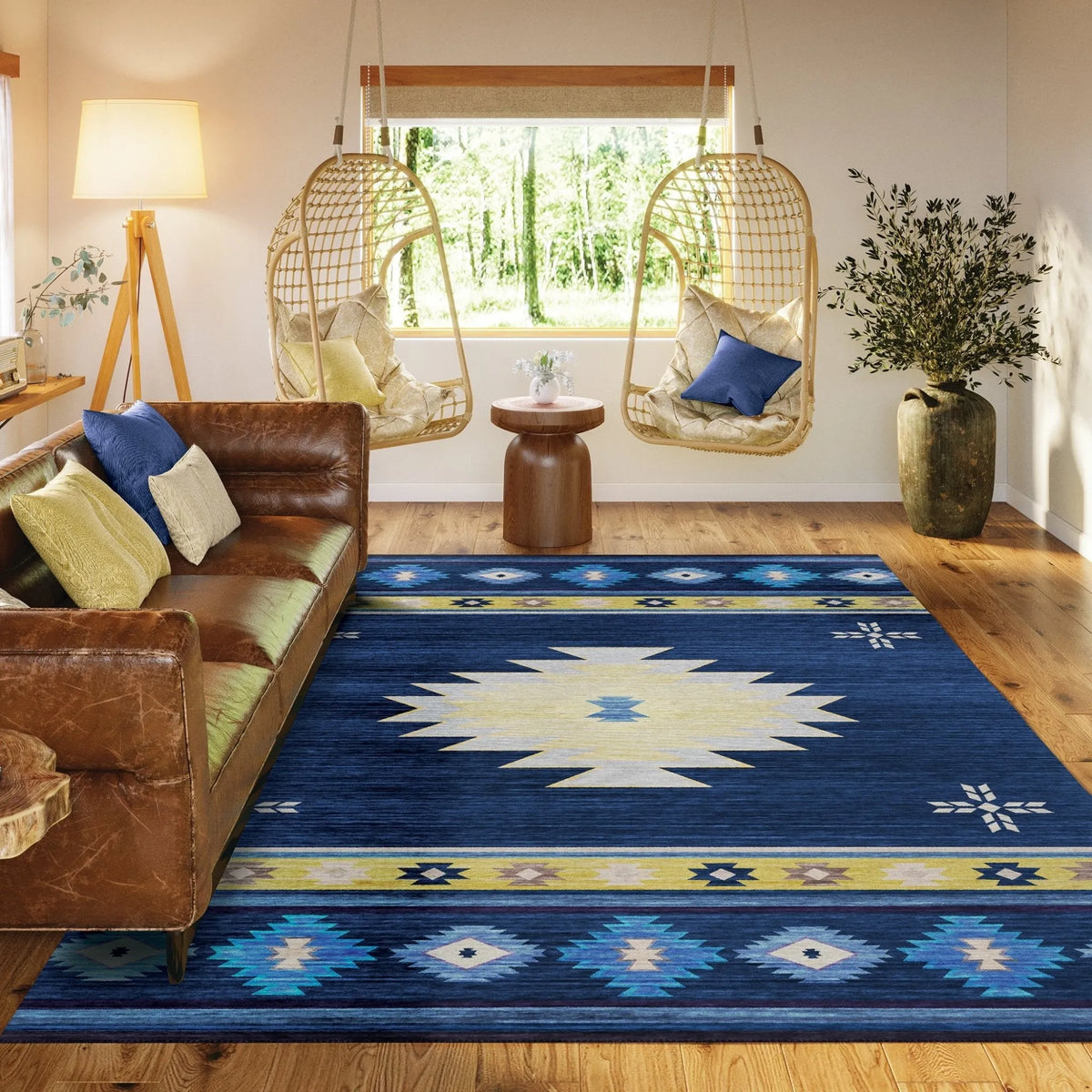 Phoenix PH4 Navy Rug - Rug & Home