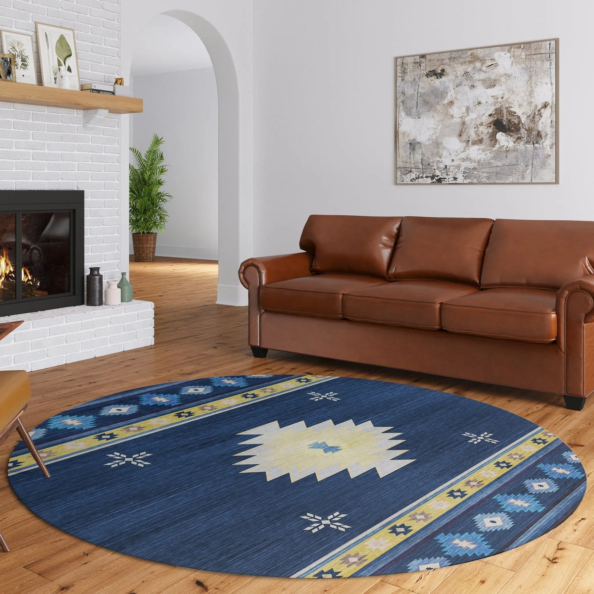 Phoenix PH4 Navy Rug - Rug & Home