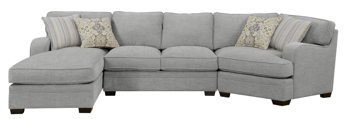 Analiese Lsf Chaise Sectional Dove Gray
