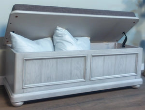 New Haven Storage Bench Oyster Shell