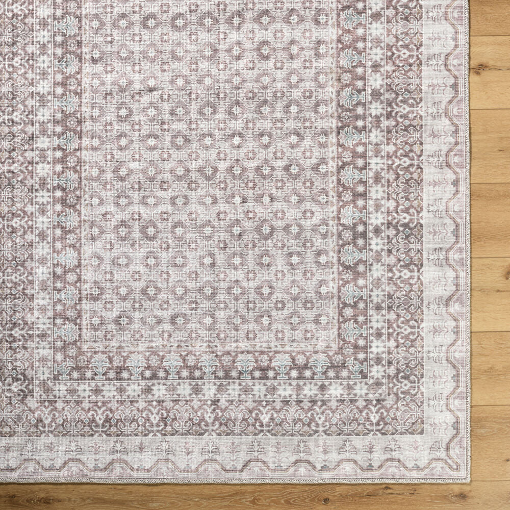Rainier PNWRN-2312 Dark Brown / Light Gray Rug