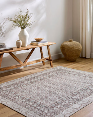 Rainier PNWRN-2312 Dark Brown / Light Gray Rug