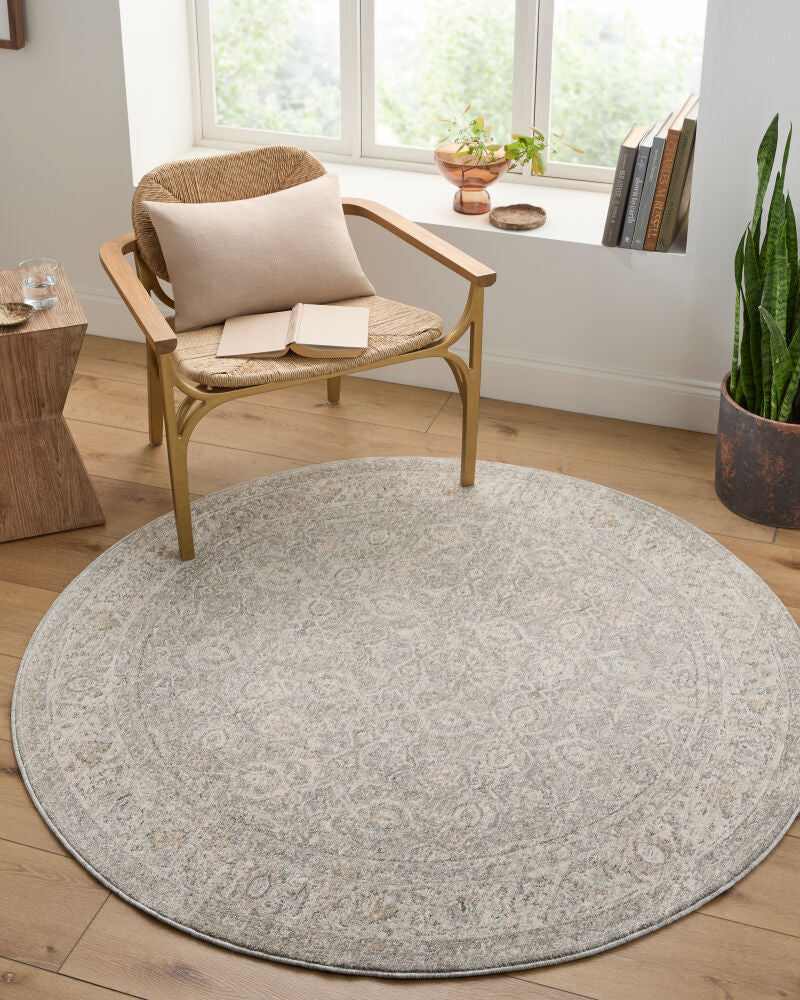 Poetry POI-2306 Cream / Dark Green Rug
