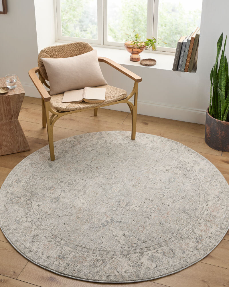 Poetry POI-2309 Cream / Dark Green Rug