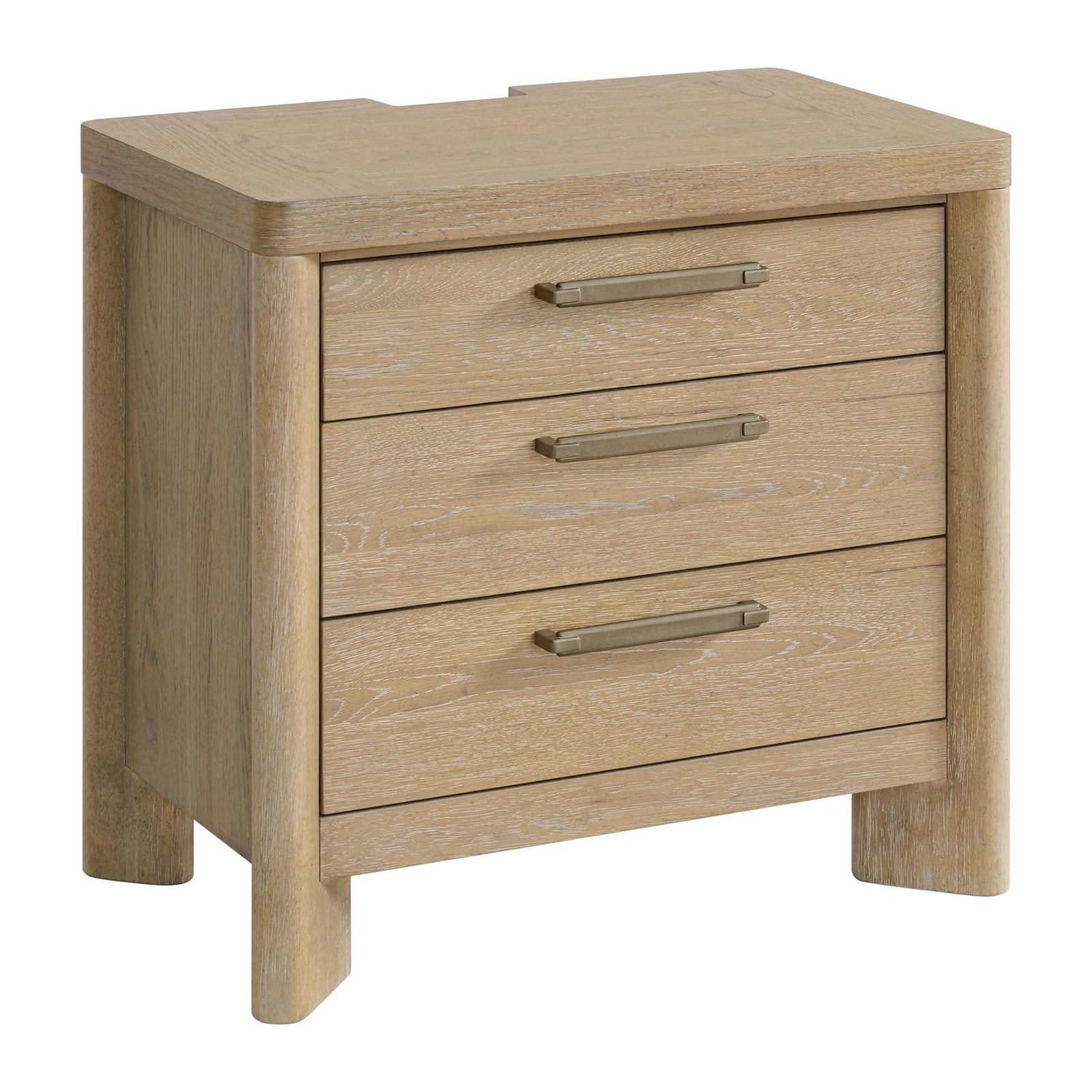 Pacific Grove 3-Drawer Nightstand Sand Dune