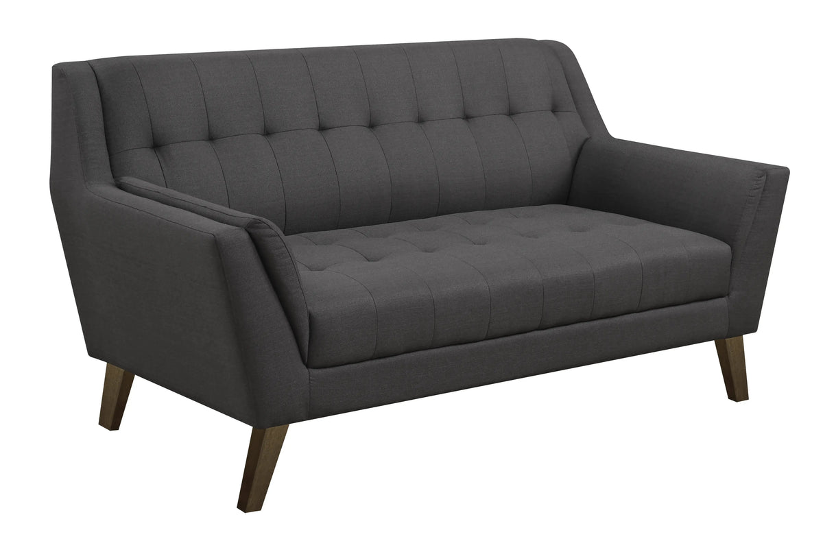 Binetti Loveseat Charcoal Pebble