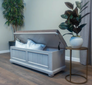 New Haven Storage Bench Oyster Shell