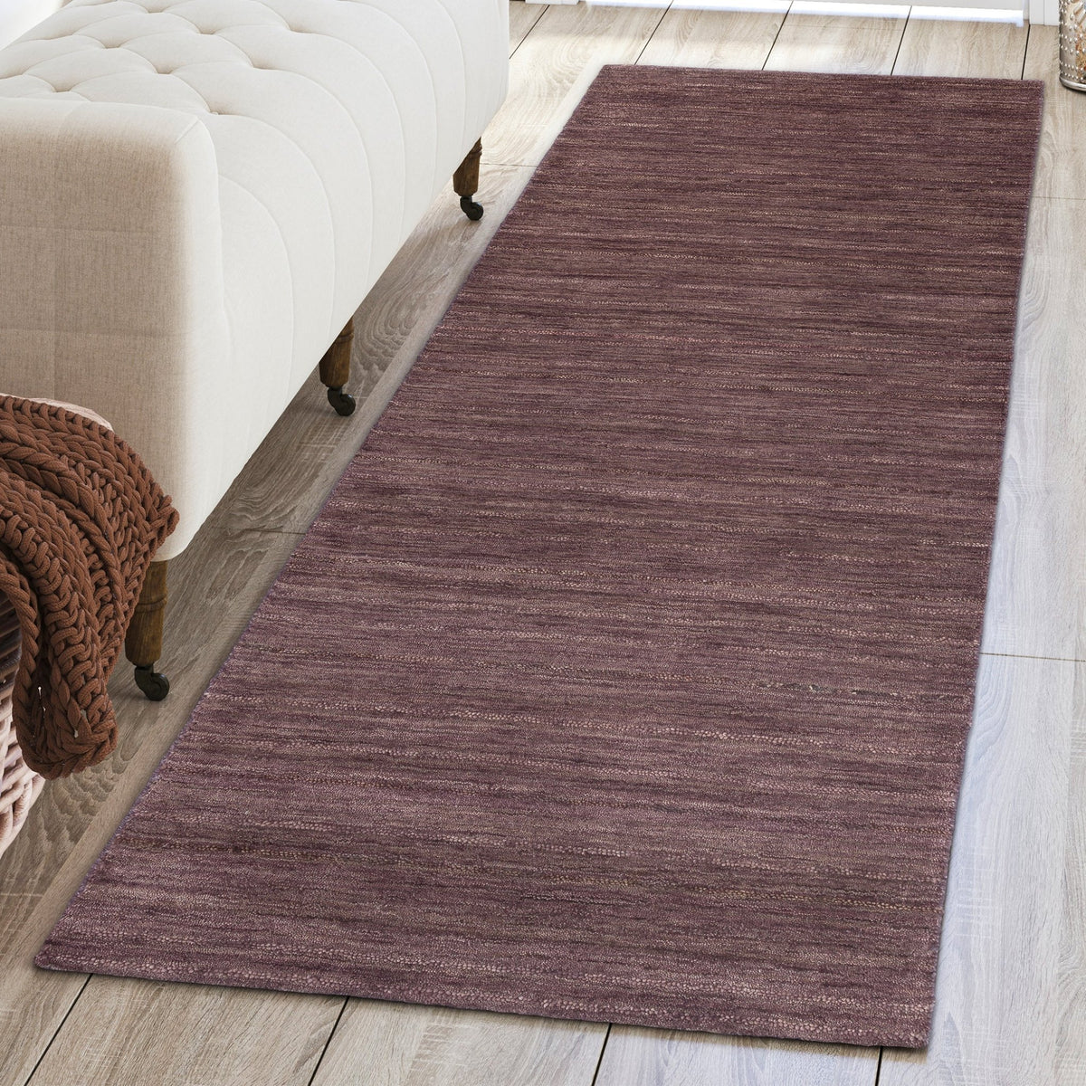 Rafia RF100 Plum Rug - Rug & Home