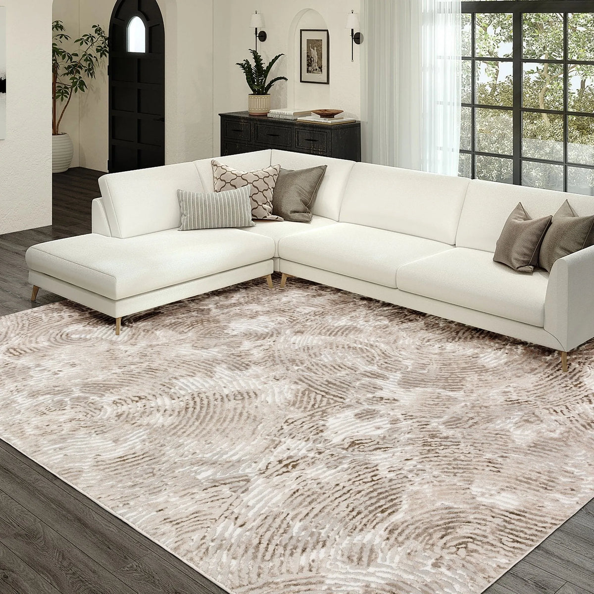 Rhodes RR5 Taupe Rug - Rug & Home