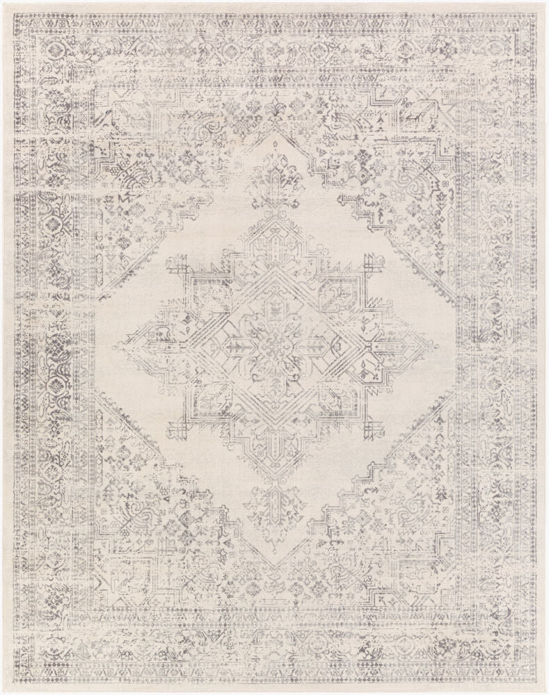 Roma ROM-2322 Charcoal / Light Gray Rug