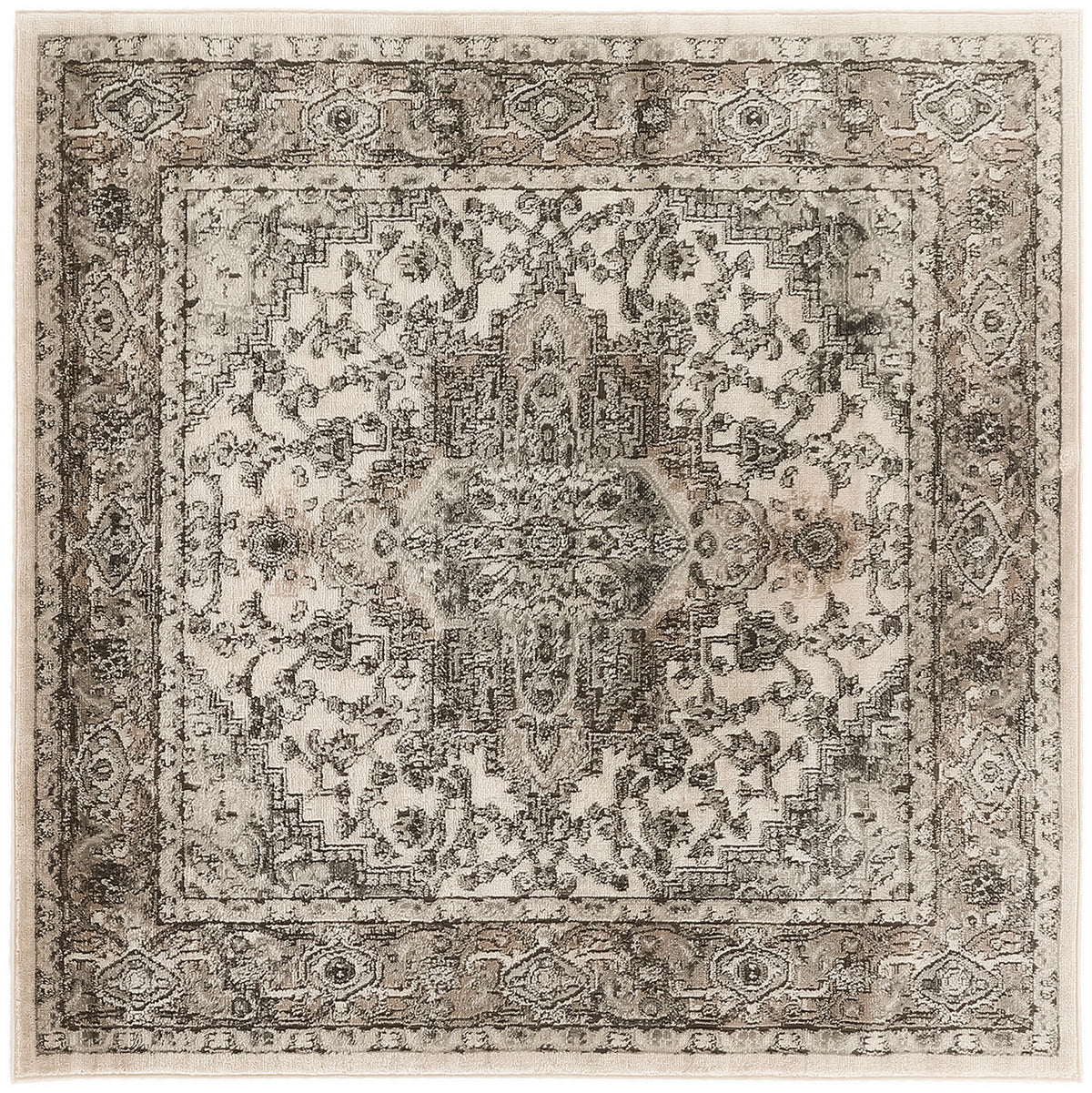 Quarry QUA05 Ivory Grey Rug