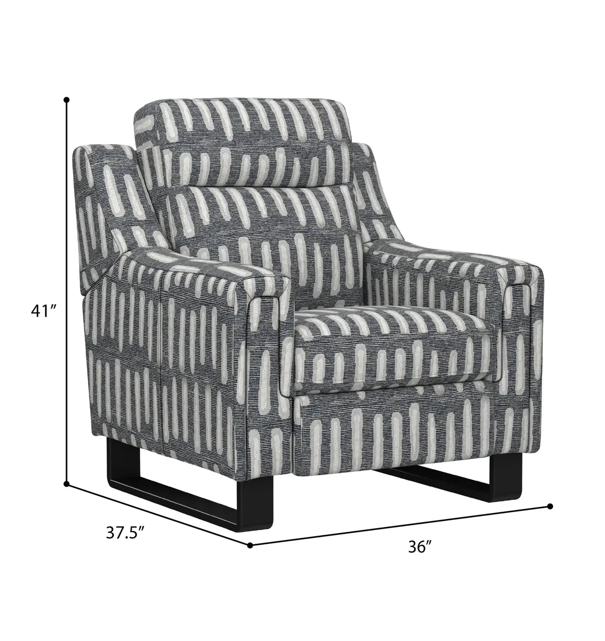 Teagan Dual Power Recliner Hashmark