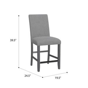 Seneca Upholstered Barstool Walnut Ash