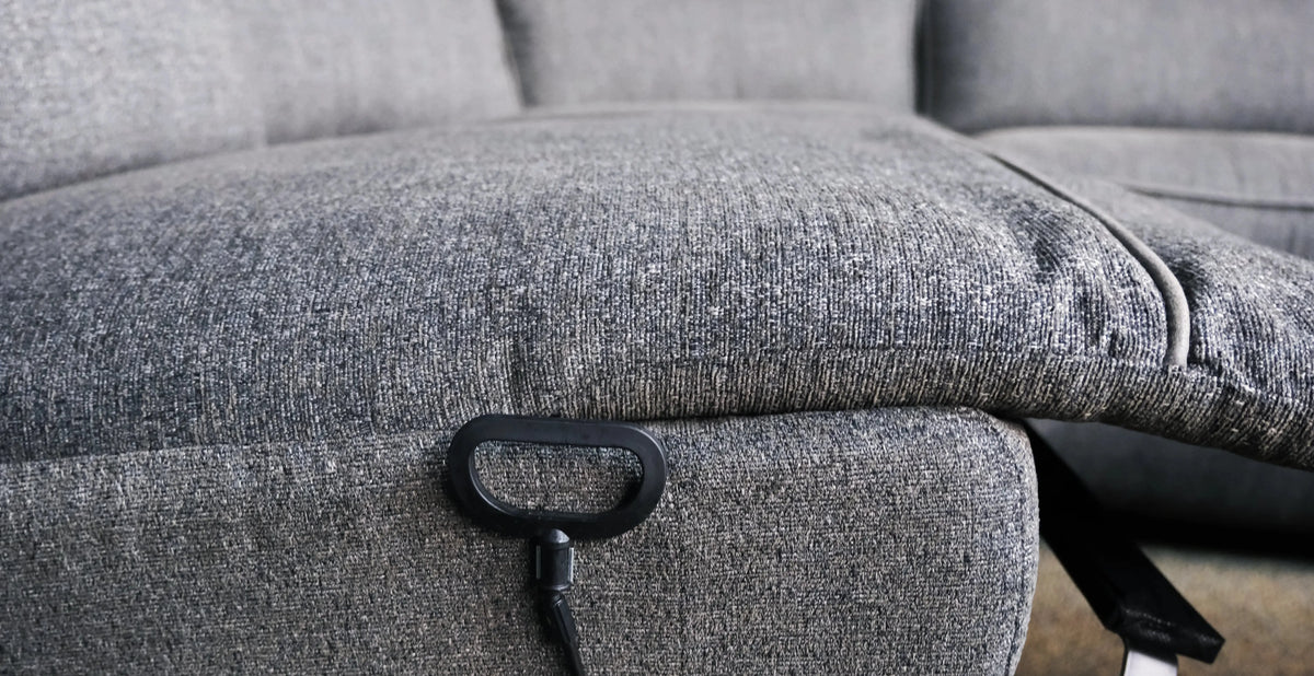 Alberta 6 Piece Modular Reclining Sectional Set Charcoal Gray