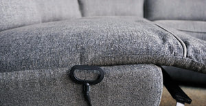 Alberta 6 Piece Modular Reclining Sectional Set Charcoal Gray