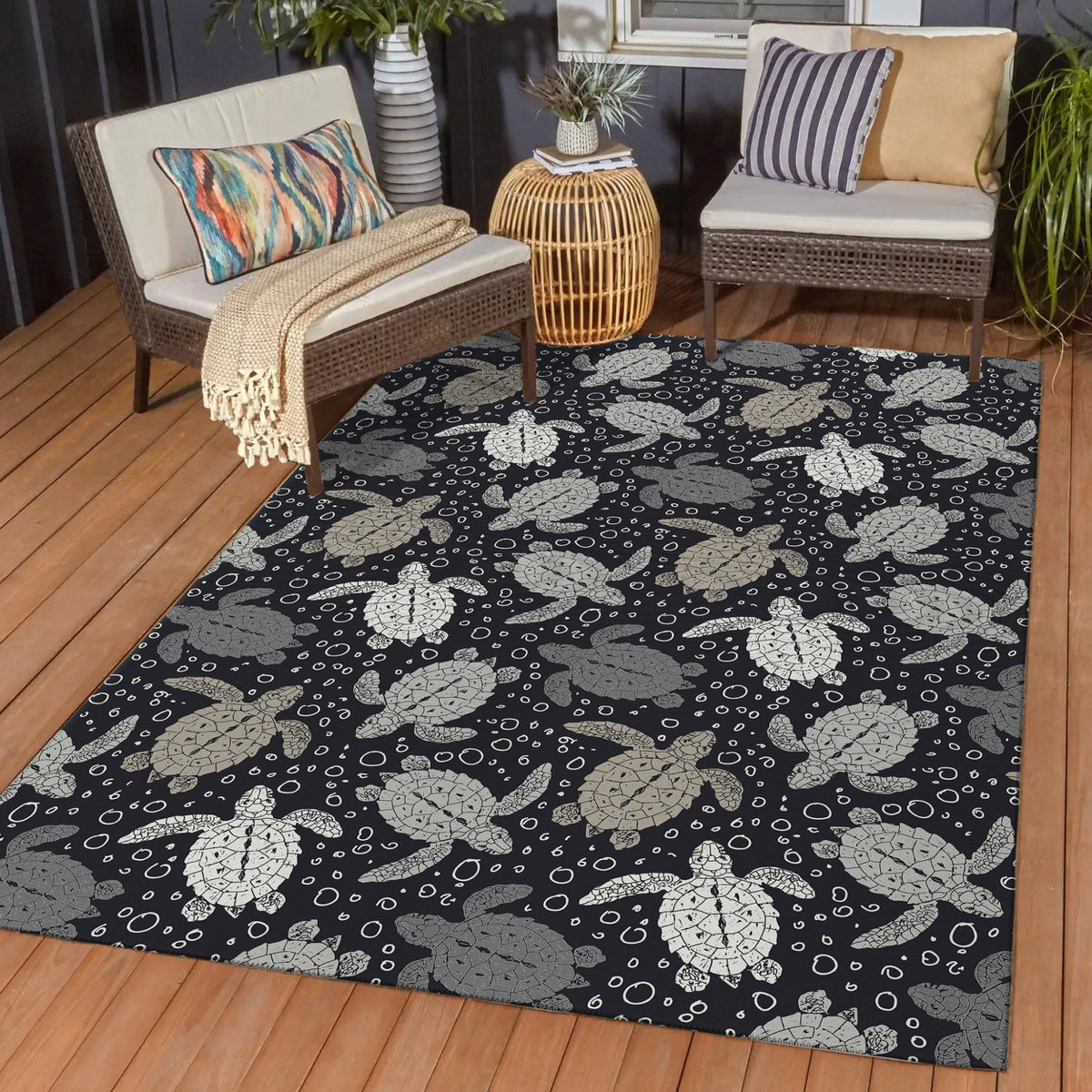 Seabreeze SZ13 Black Rug - Rug & Home