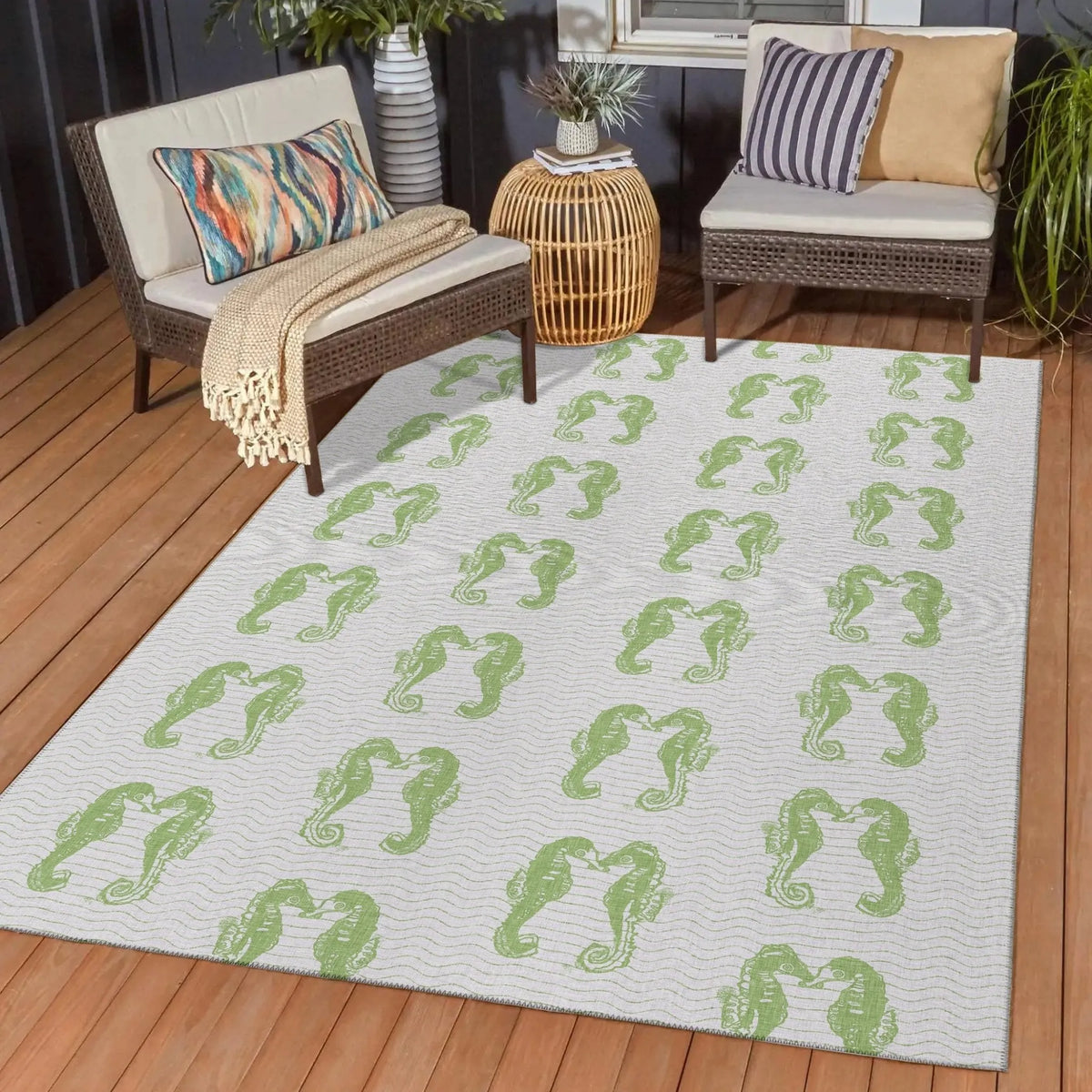 Seabreeze SZ15 Lime-In Rug - Rug & Home