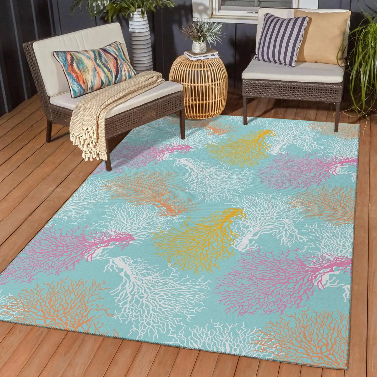 Seabreeze SZ3 Teal Rug - Rug & Home