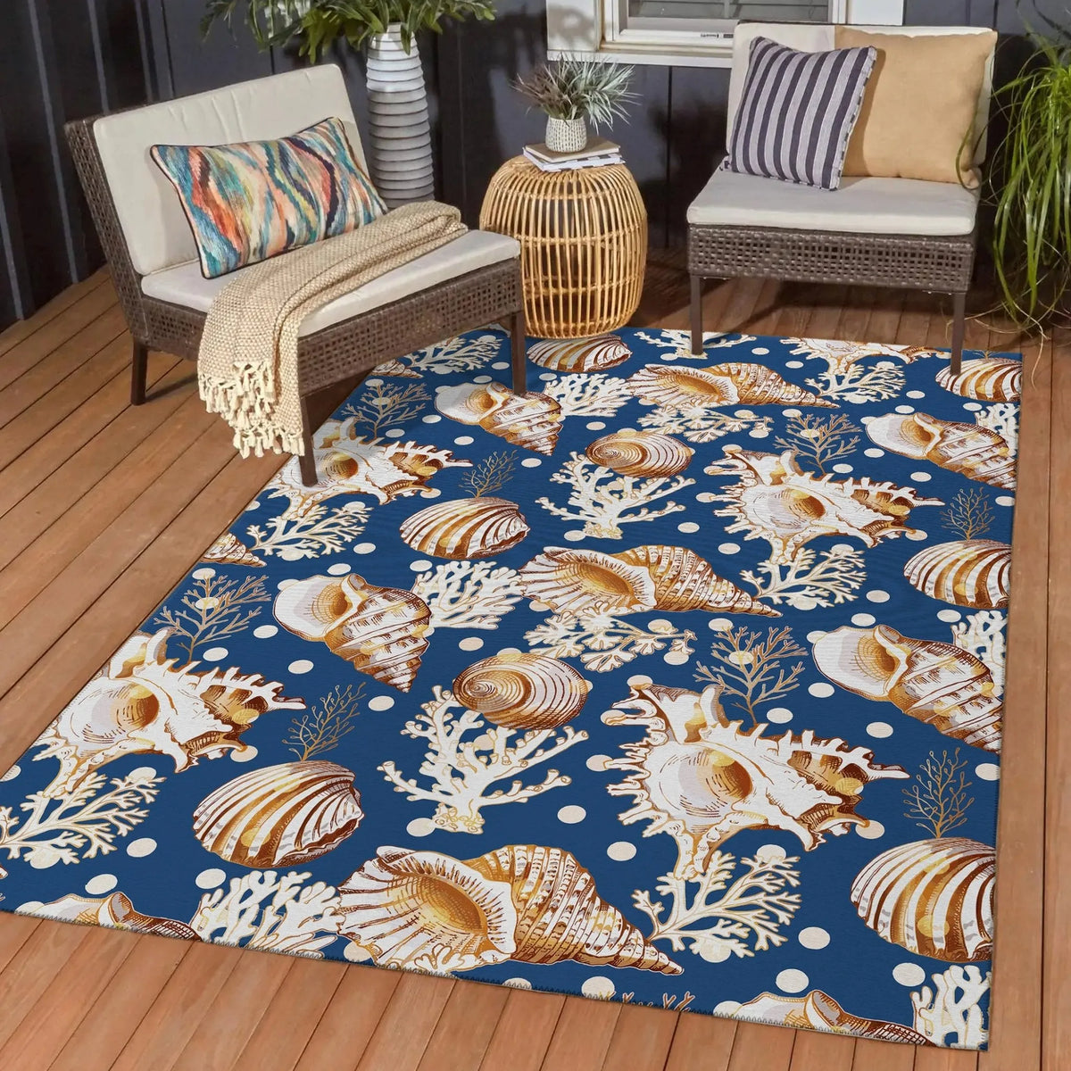 Seabreeze SZ6 Navy Rug - Rug & Home