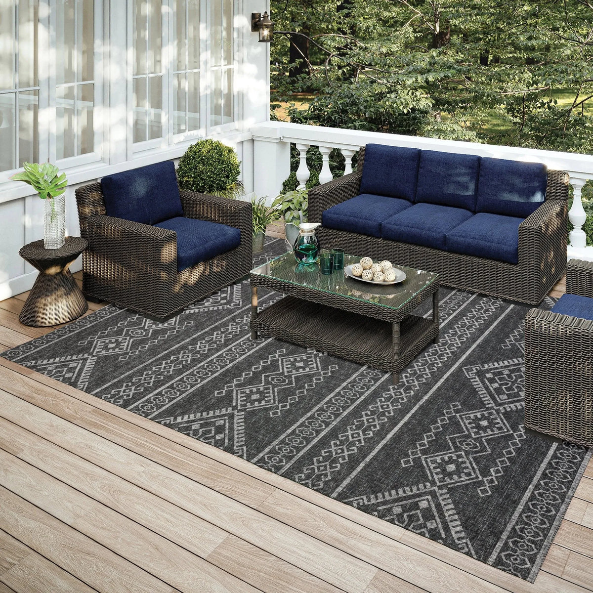 Sedona SN14 Midnight Rug - Rug & Home