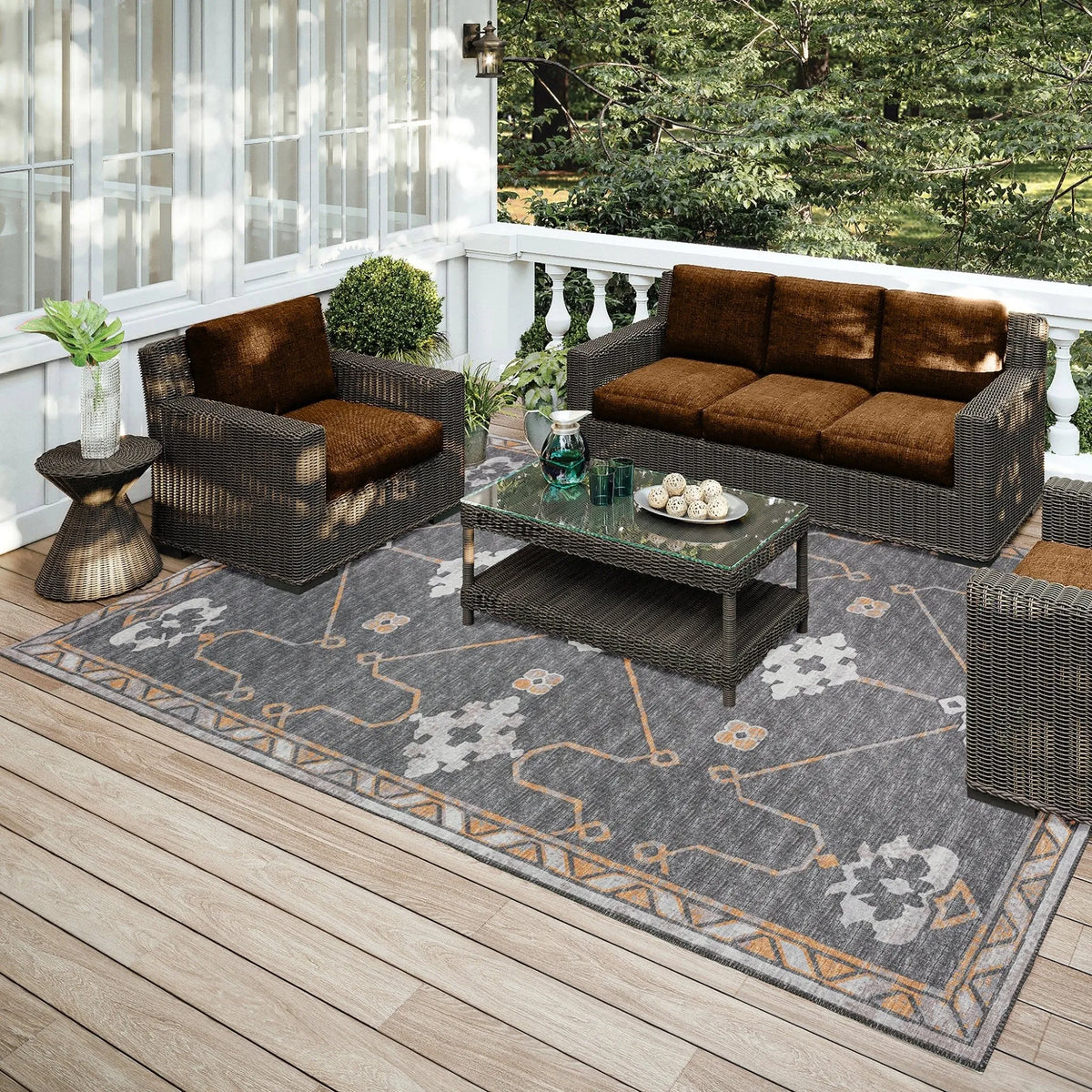 Sedona SN16 Charcoal Rug - Rug & Home