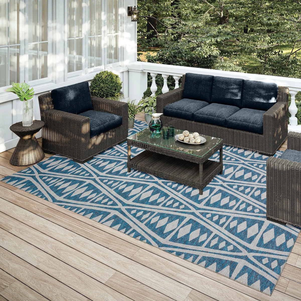 Sedona SN6 Indigo Rug - Rug & Home