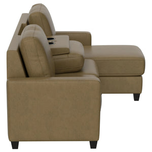 Dawson Reconfigurable Chaise Sectional Mocha