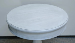 New Haven Round End Table Oyster Shell