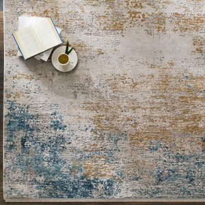 Solar SOR-2301 Charcoal / Dark Blue Rug