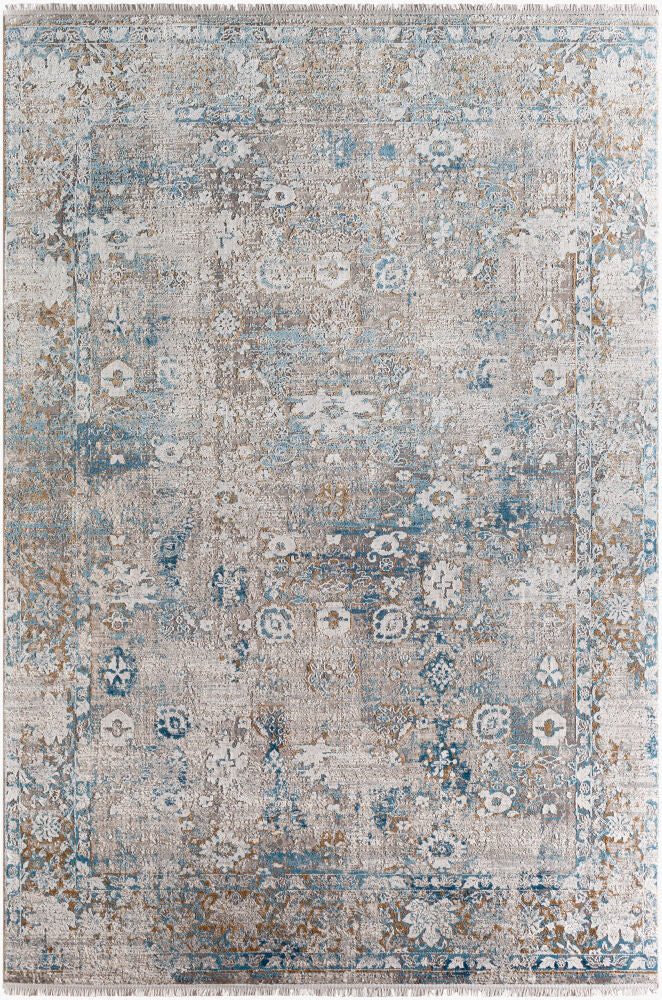 Solar SOR-2307 Charcoal / Dark Blue Rug
