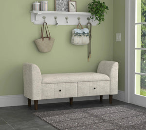 Emily Storage Ottoman Sesame