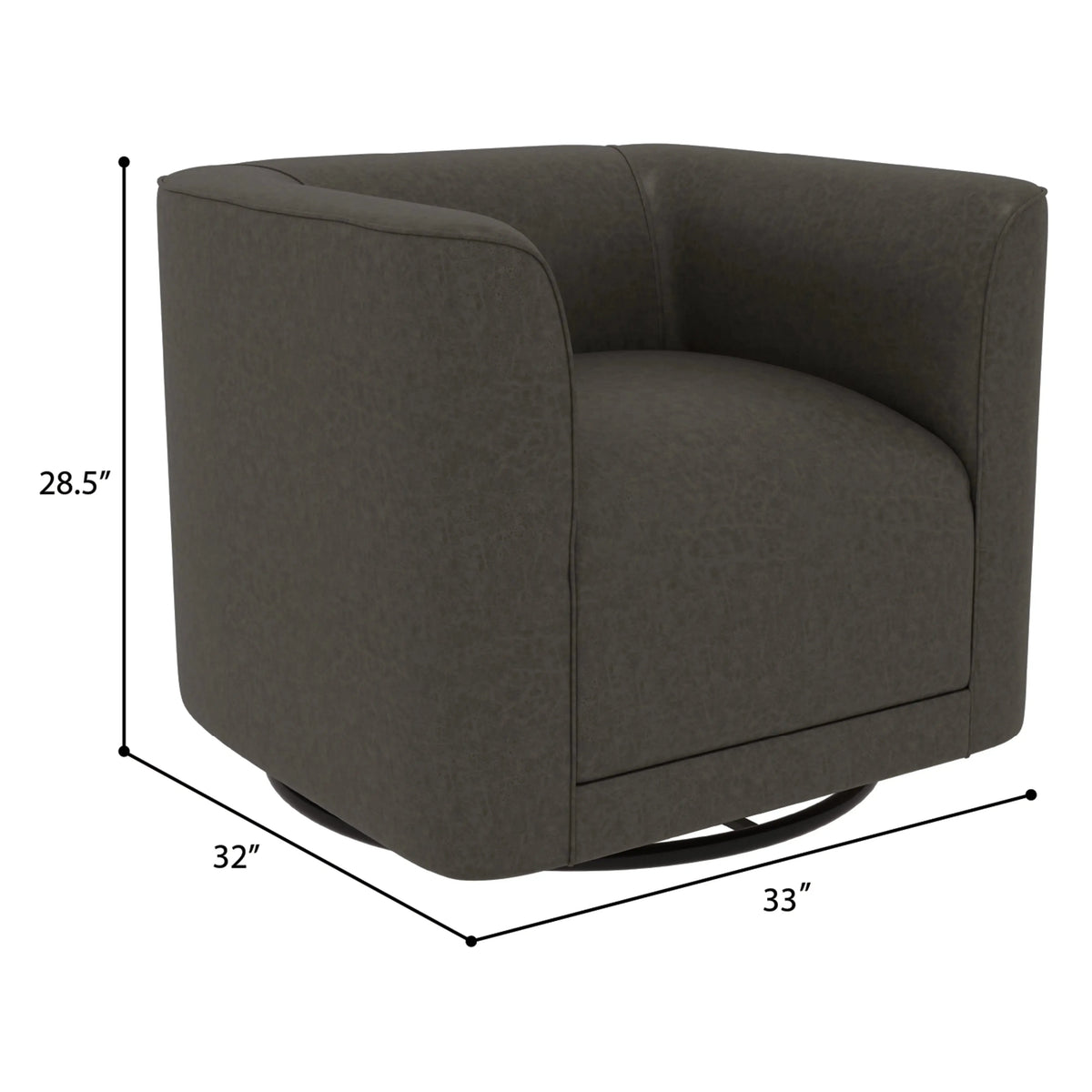Whirlaway Swivel Accent Chair Durango