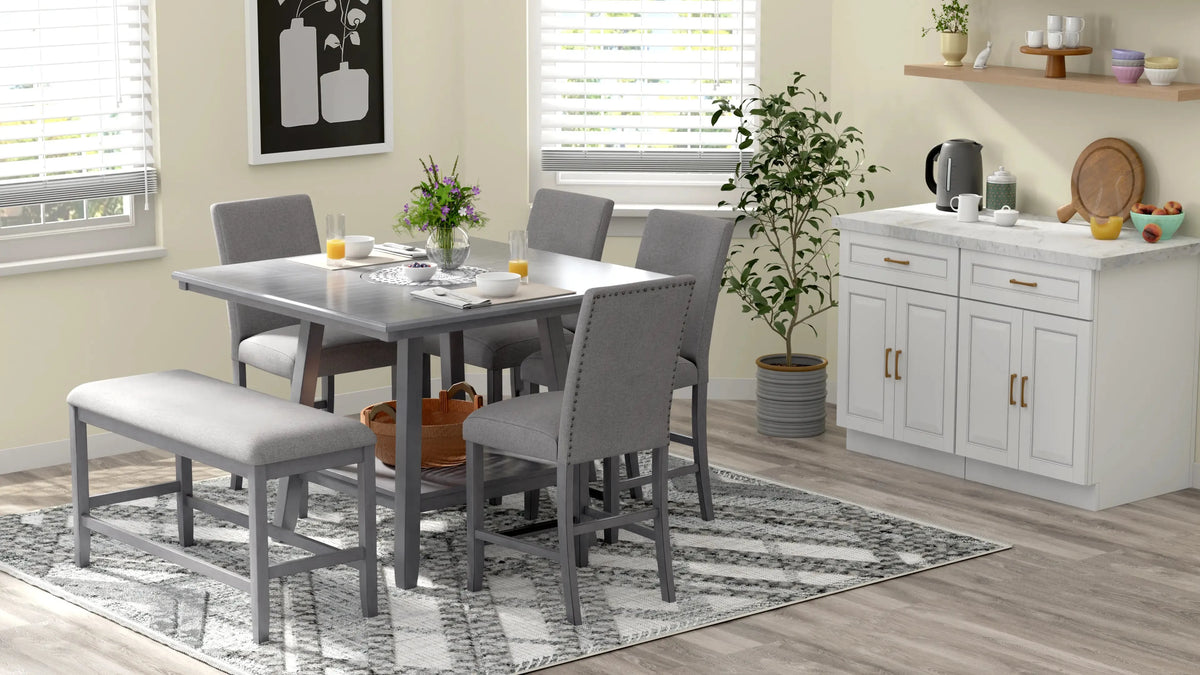 Seneca Upholstered Barstool Walnut Ash