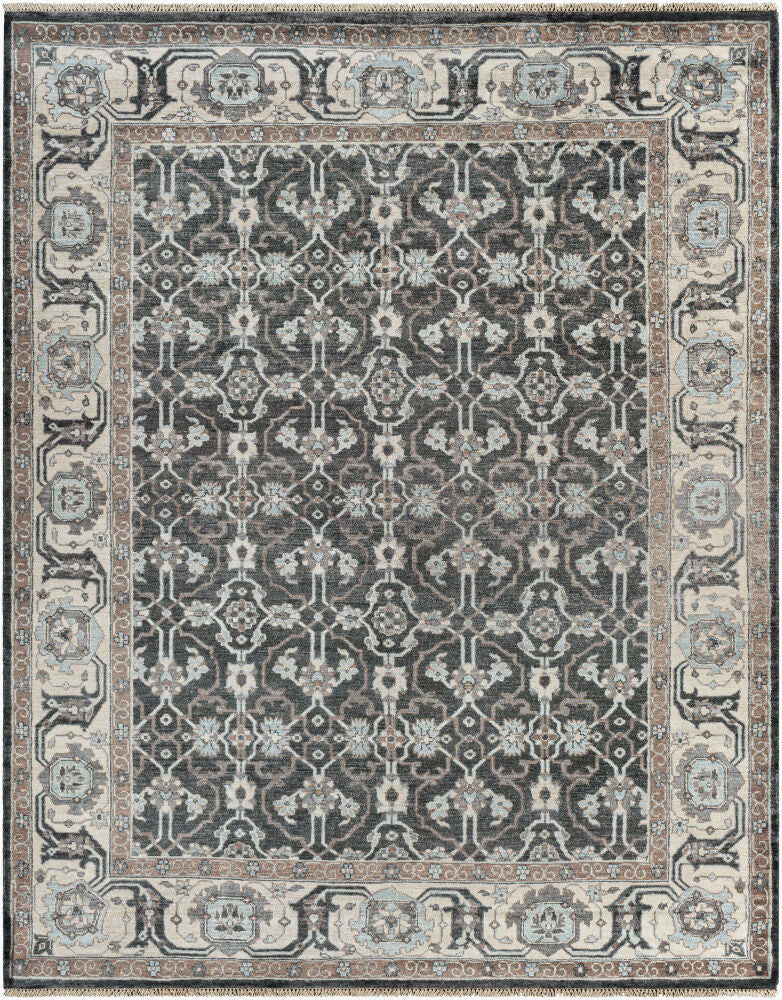 Theodora THO-3000 Black / Gray Rug