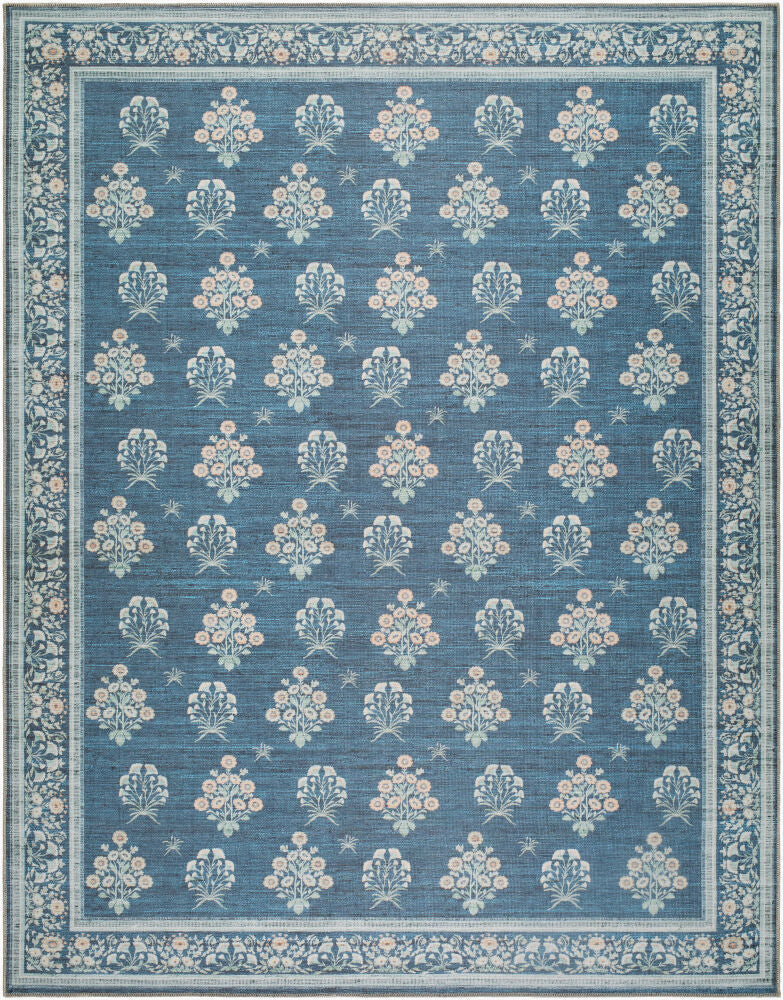 Thistle THT-2302 Burnt Orange / Dark Blue Rug