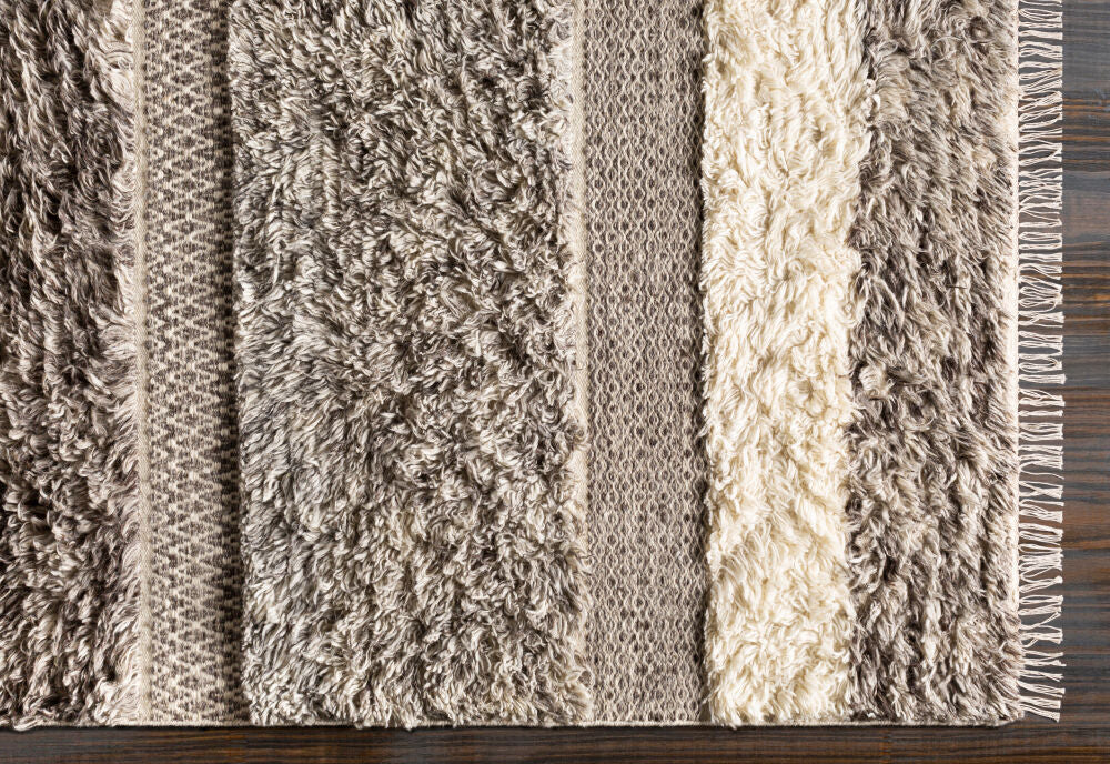 Tulum TMU-2302 Beige / Dark Brown Rug