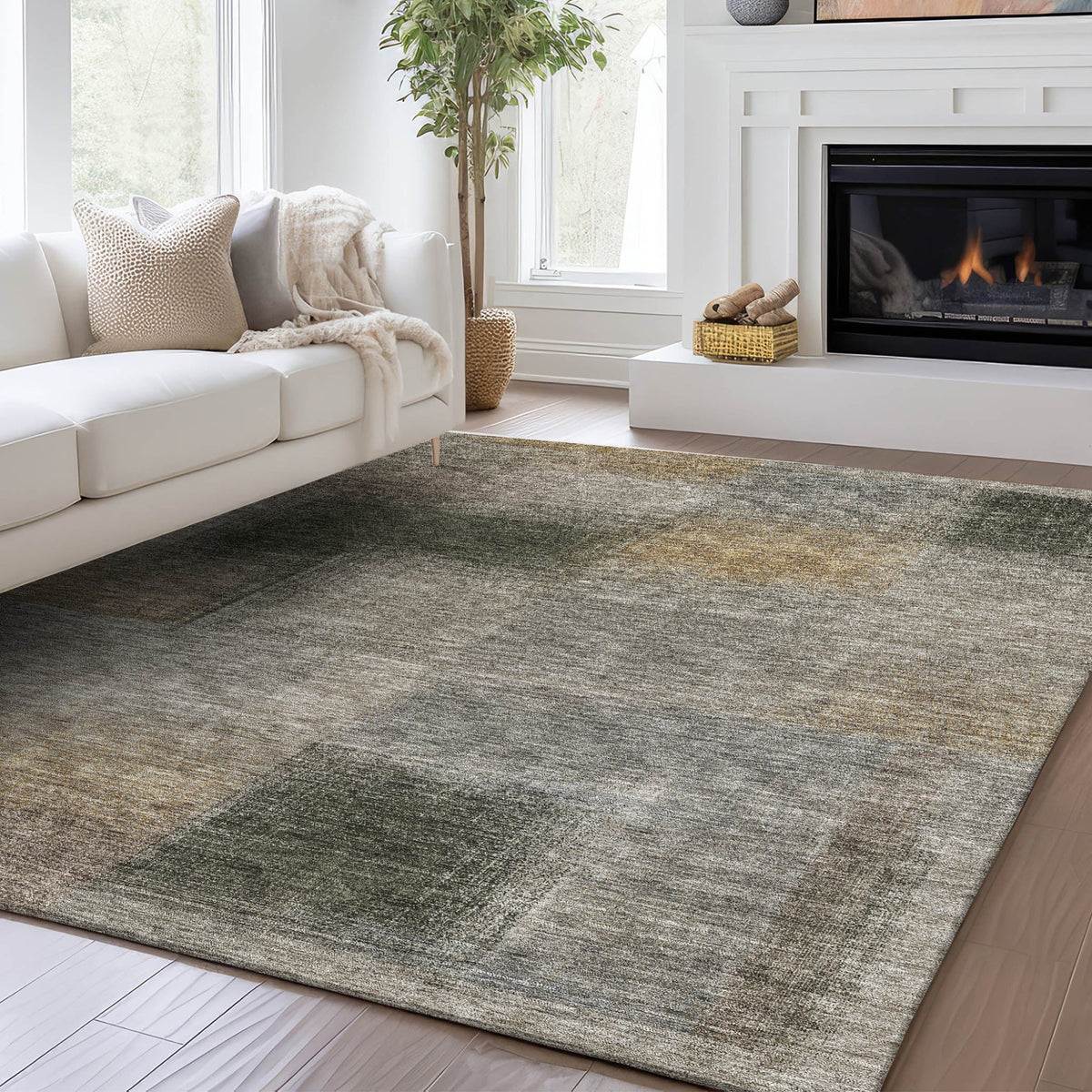 Trevi TV10 Mocha Rug - Rug & Home