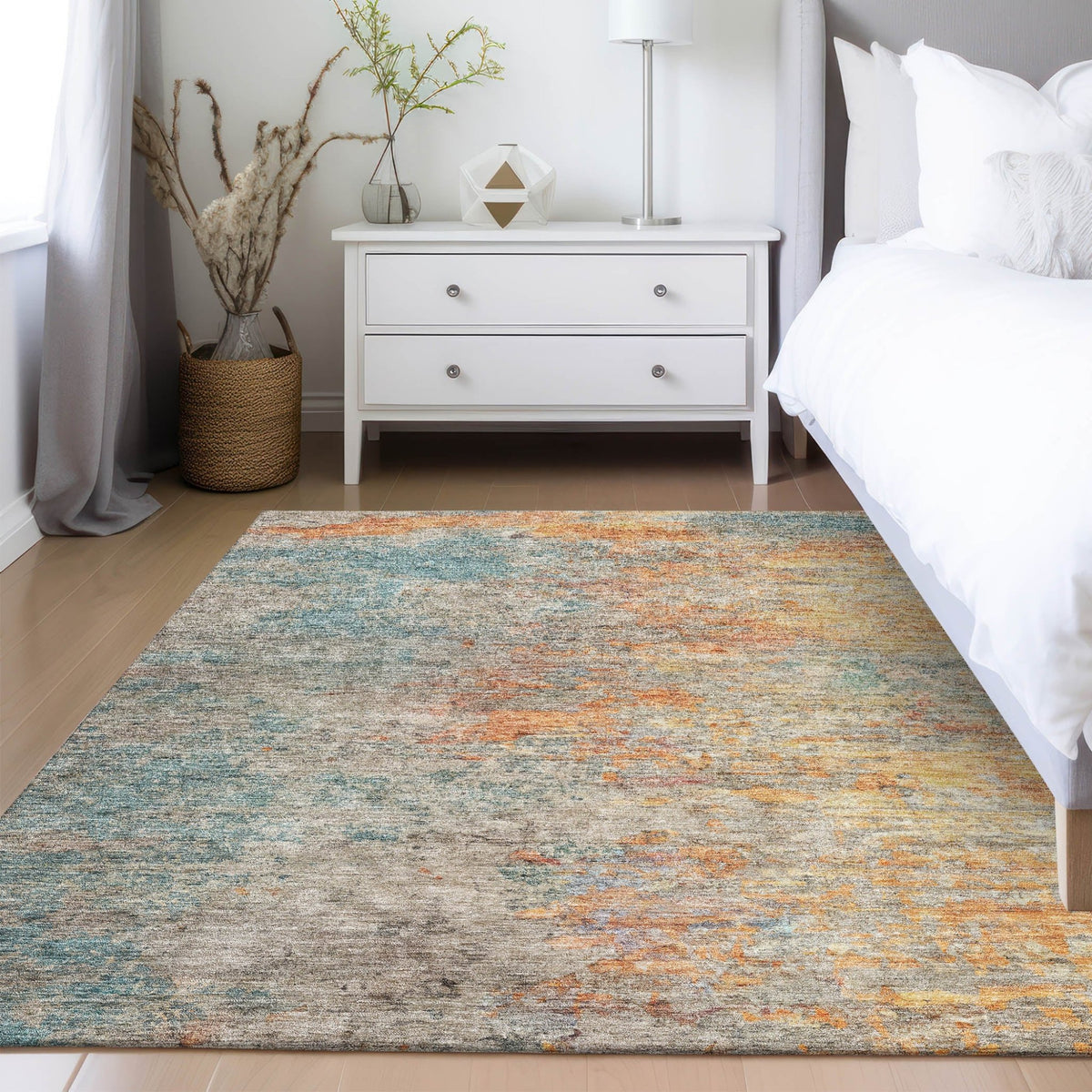 Trevi TV13 Teal Rug - Rug & Home